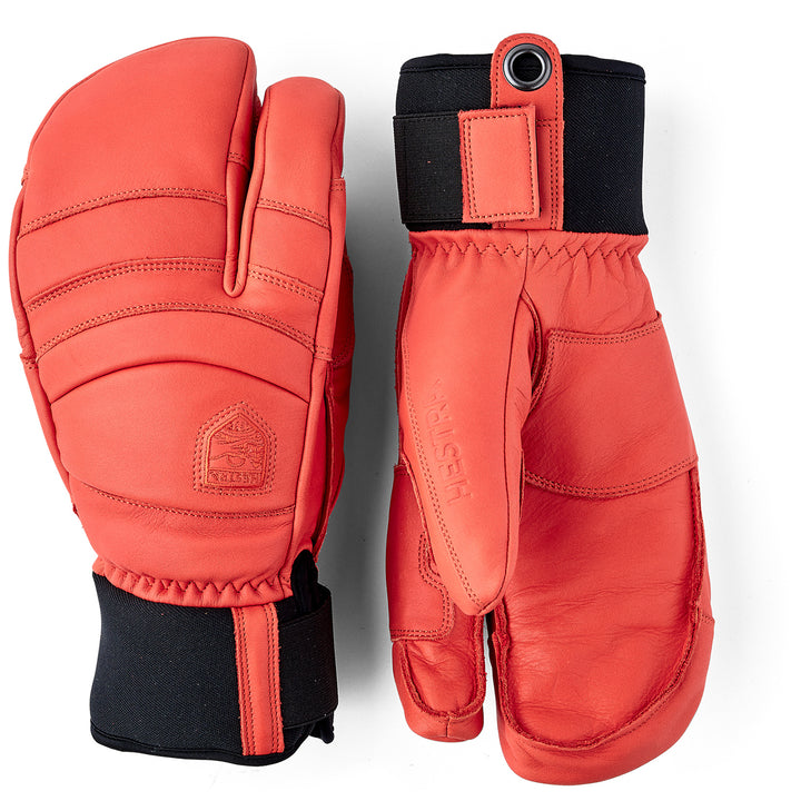 Hestra Fall Line 3-Finger Mittens Flame Red
