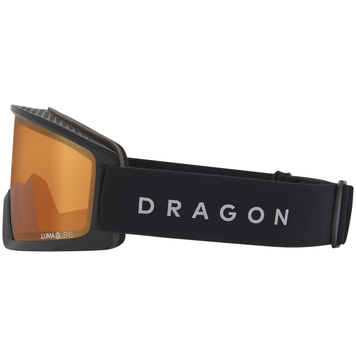 Dragon DX3 Plus OTG Goggles Black/LumaLens Photochromic Amber