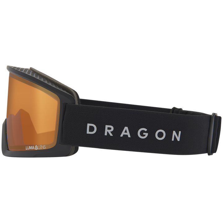 Dragon DX3 Plus OTG Goggles Black/LumaLens Photochromic Amber
