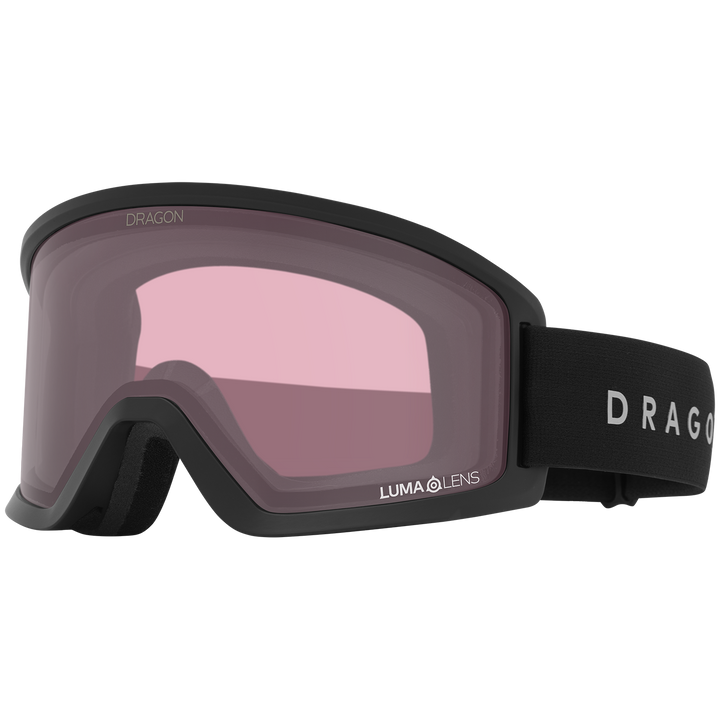 Dragon DX3 Plus OTG Goggles Black/LumaLens Photochromic Light Rose