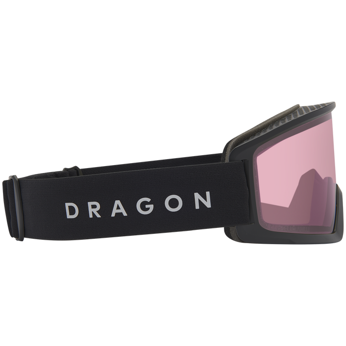 Dragon DX3 Plus OTG Goggles Black/LumaLens Photochromic Light Rose