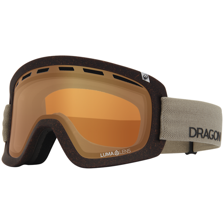 Dragon D1 OTG Goggles Raw Light/LumaLens Midnight+Amber