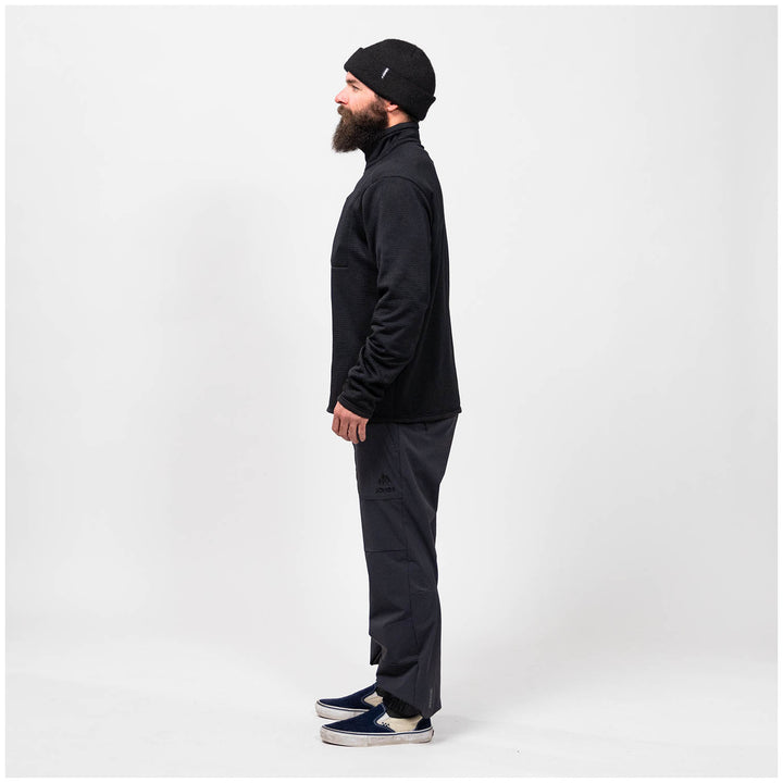 Jones Flagship Recycled Grid Fleece - Men's Stealth Black