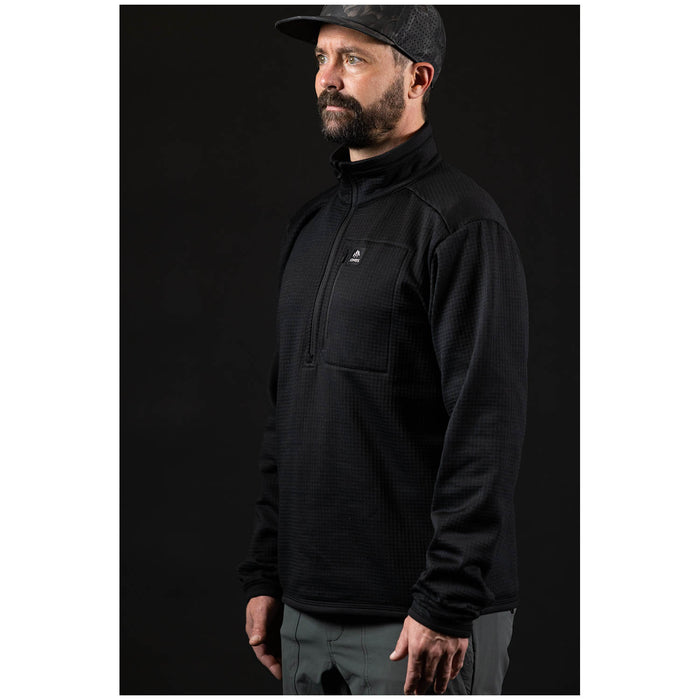 Jones Flagship Recycled Grid Fleece - Men's Stealth Black