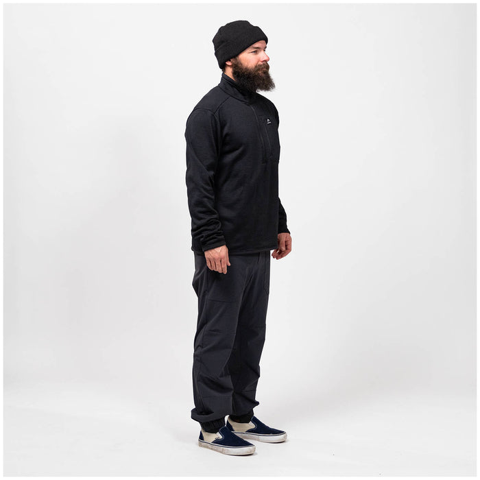 Jones Flagship Recycled Grid Fleece - Men's Stealth Black