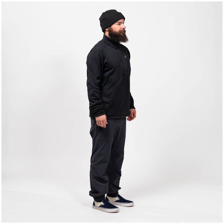 Jones Flagship Recycled Grid Fleece - Men's Stealth Black