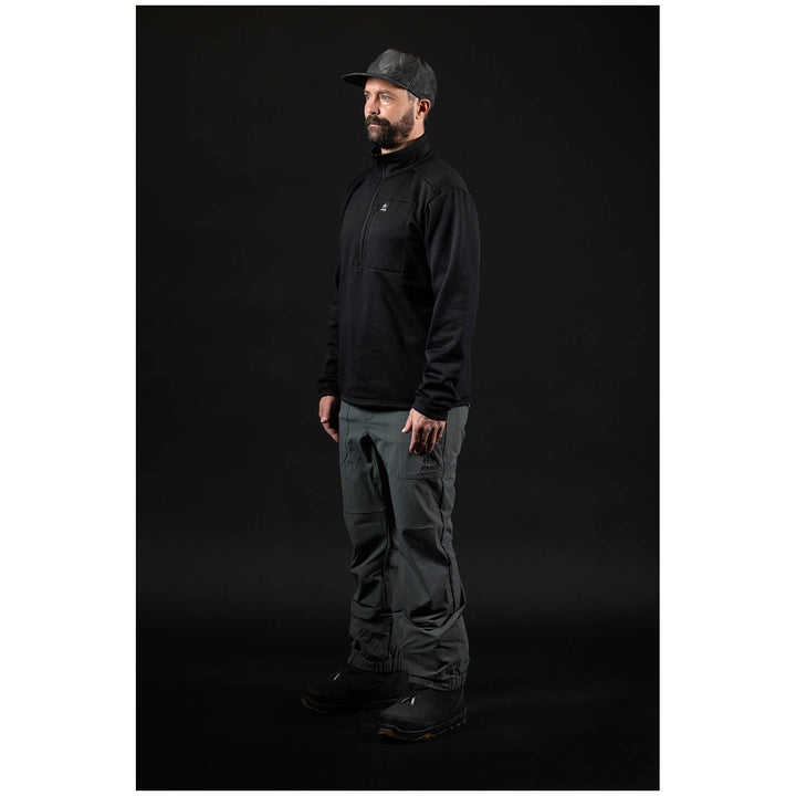 Jones Flagship Recycled Grid Fleece - Men's Stealth Black