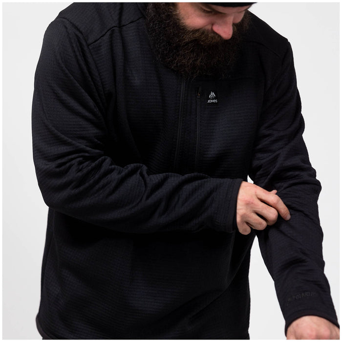 Jones Flagship Recycled Grid Fleece - Men's Stealth Black