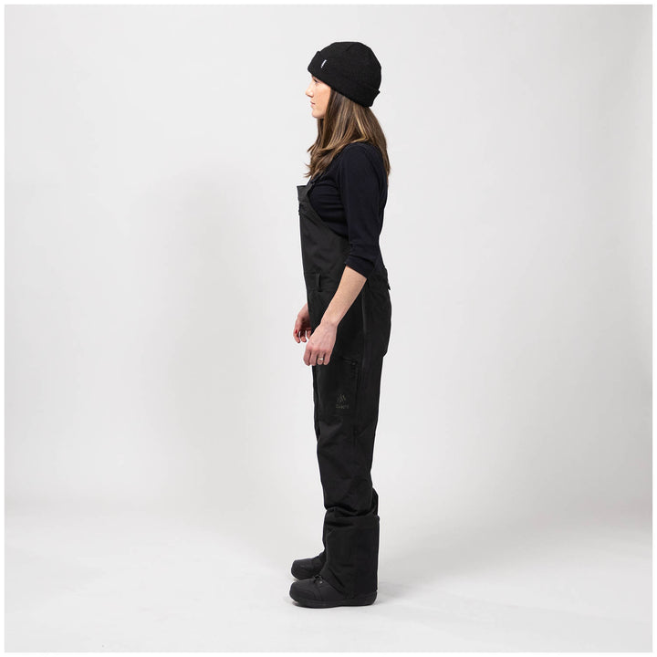 Jones Mountain Surf Recycled Bibs - Women's Stealth Black