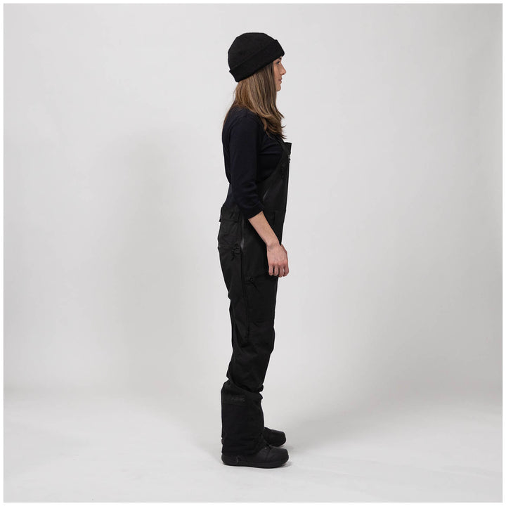 Jones Mountain Surf Recycled Bibs - Women's Stealth Black