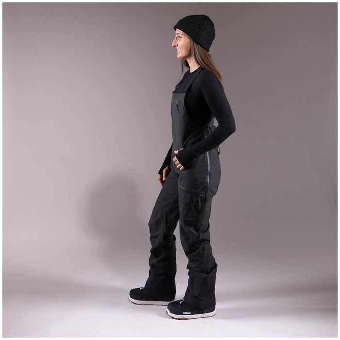 Jones Mountain Surf Recycled Bibs - Women's Stealth Black