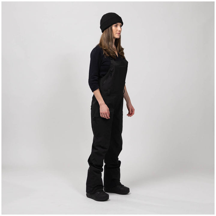 Jones Mountain Surf Recycled Bibs - Women's Stealth Black