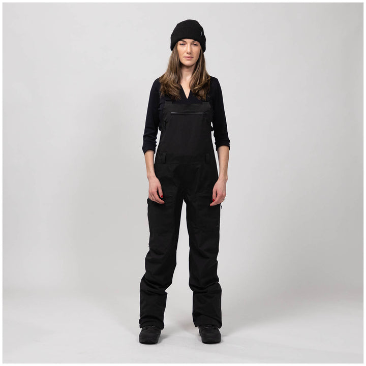 Jones Mountain Surf Recycled Bibs - Women's Stealth Black