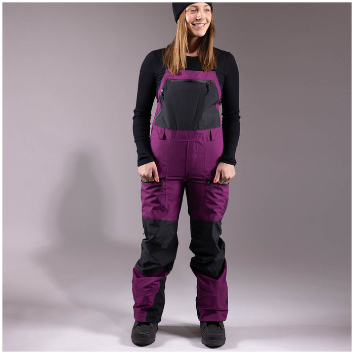 Jones Mountain Surf Recycled Bibs - Women's Deep Purple