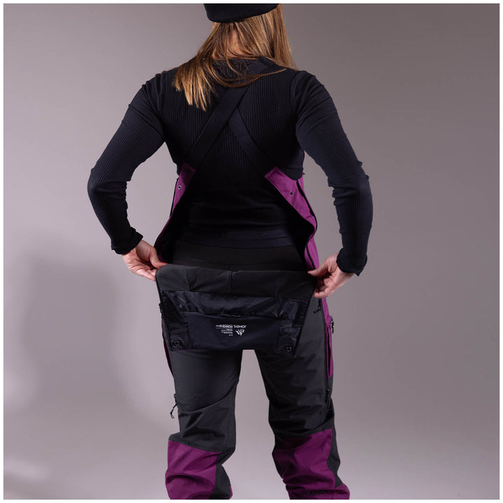 Jones Mountain Surf Recycled Bibs - Women's Deep Purple