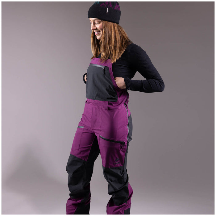 Jones Mountain Surf Recycled Bibs - Women's Deep Purple