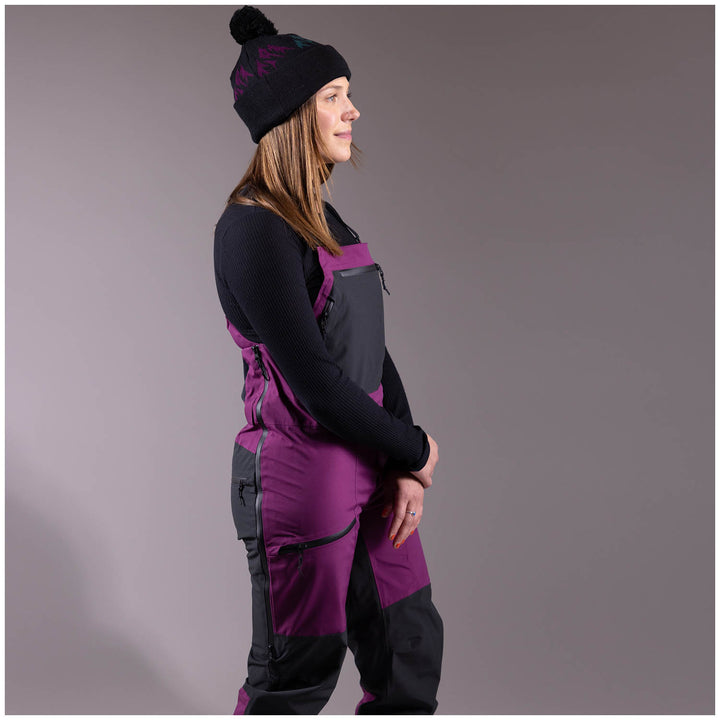Jones Mountain Surf Recycled Bibs - Women's Deep Purple