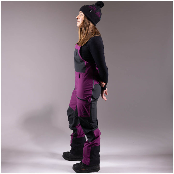 Jones Mountain Surf Recycled Bibs - Women's Deep Purple