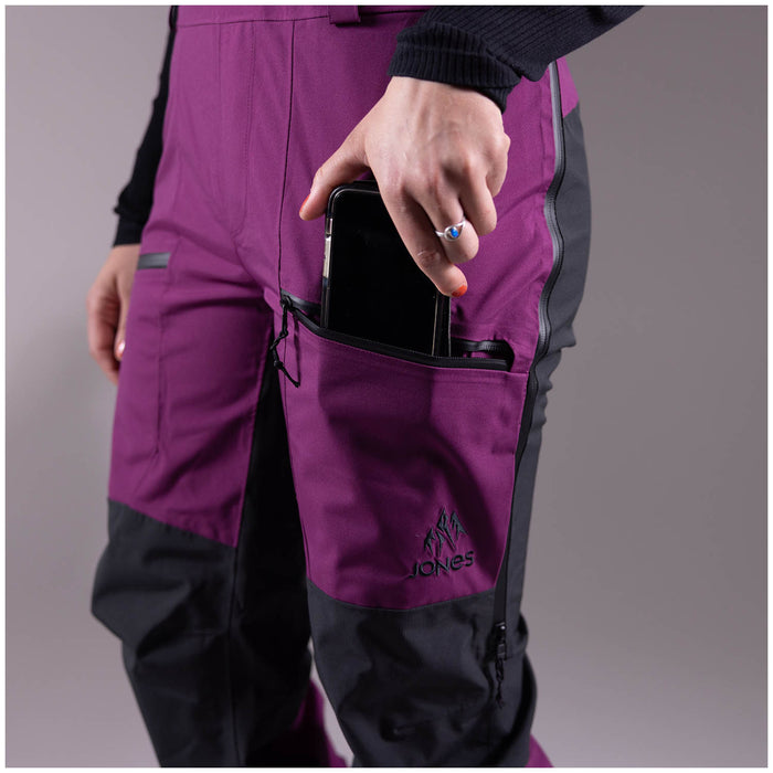 Jones Mountain Surf Recycled Bibs - Women's Deep Purple