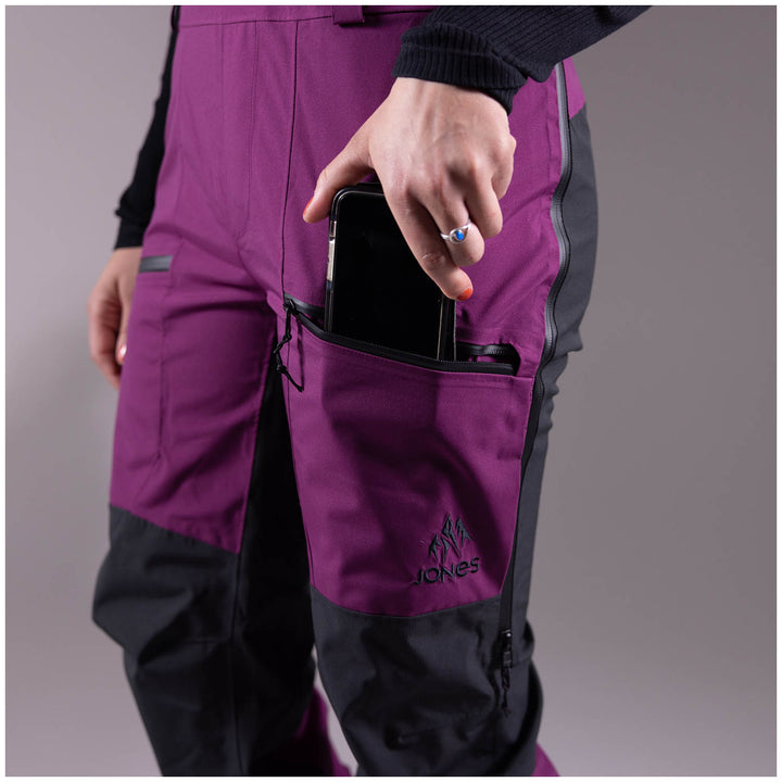Jones Mountain Surf Recycled Bibs - Women's Deep Purple