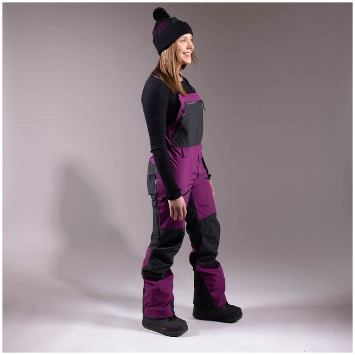 Jones Mountain Surf Recycled Bibs - Women's Deep Purple