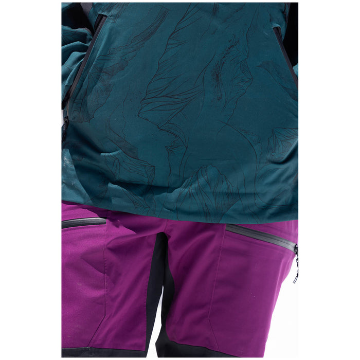 Jones Mountain Surf Recycled Bibs - Women's Deep Purple