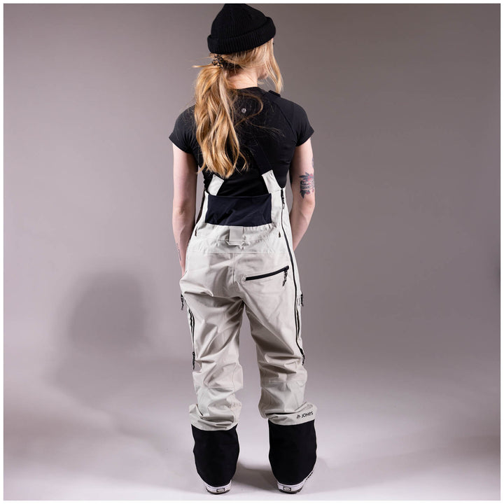 Jones Mountain Surf Recycled Bibs - Women's Smoke Gray