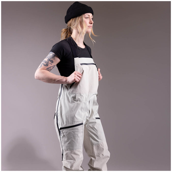Jones Mountain Surf Recycled Bibs - Women's Smoke Gray