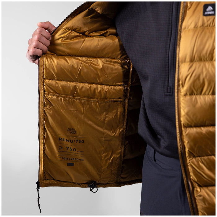 Jones Re-Up Down Recycled Hoodie - Men's Sierra Brown