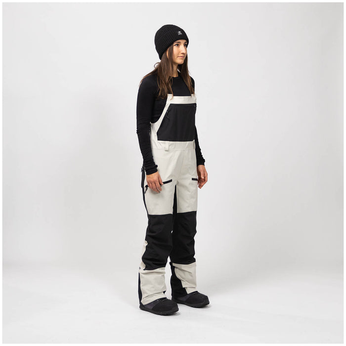 Jones MTN Surf Recycled Bibs - Women's Mineral Gray