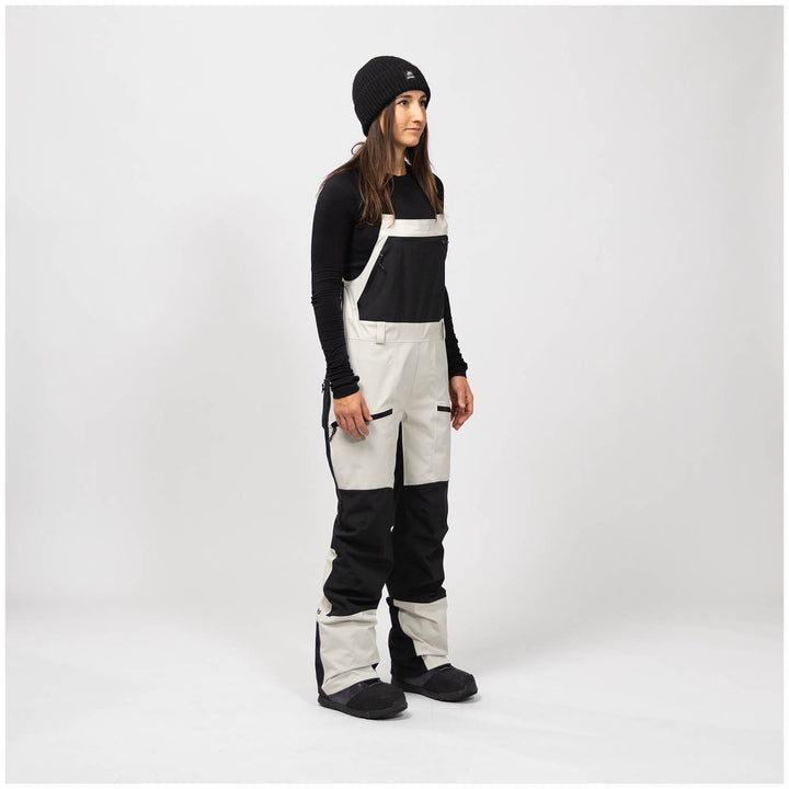 Jones MTN Surf Recycled Bibs - Women's Mineral Gray