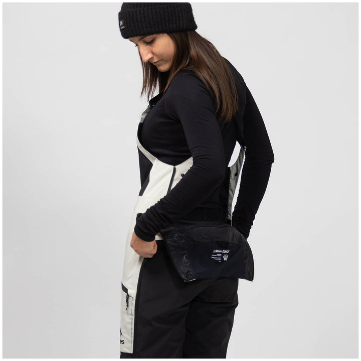 Jones MTN Surf Recycled Bibs - Women's Mineral Gray