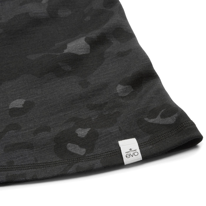 evo Outback Merino Balaclava Black Camo