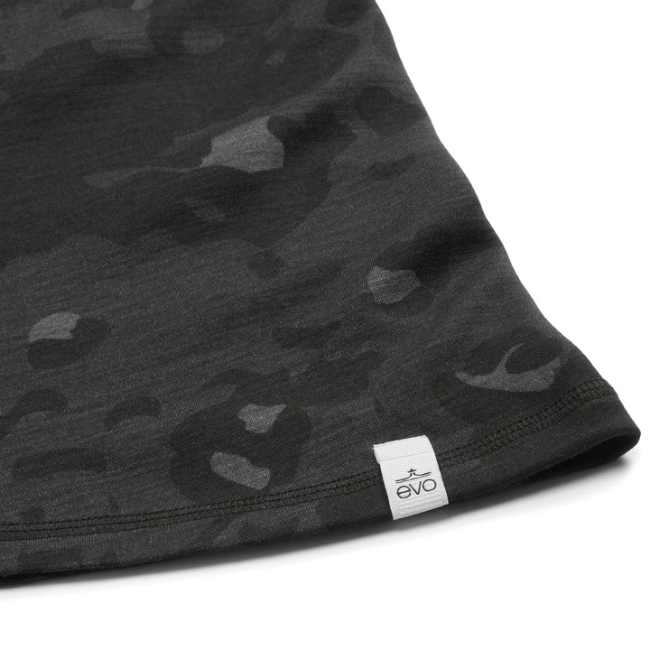 evo Outback Merino Balaclava Black Camo