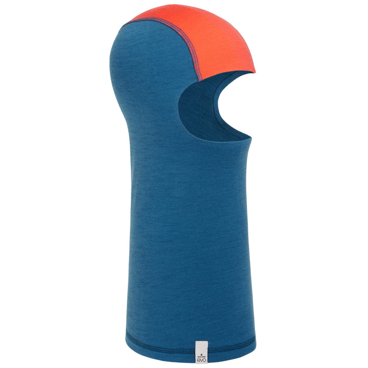 evo Outback Merino Balaclava Denim/Coral