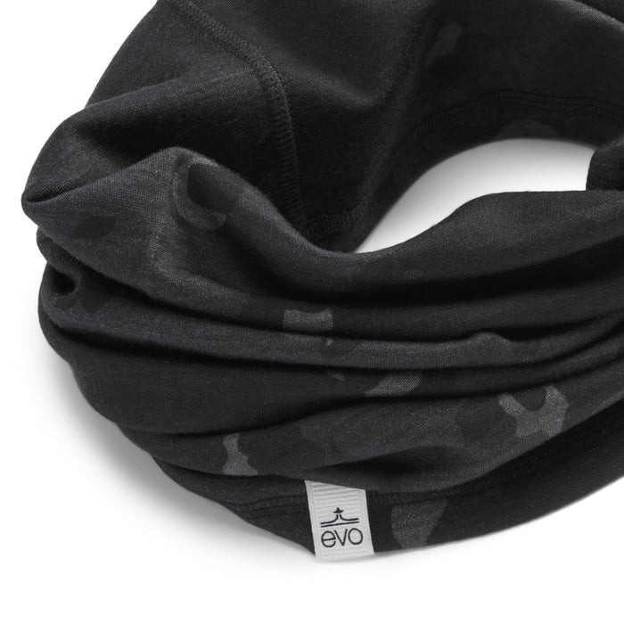 evo Outback Merino Neck Tube Black Camo
