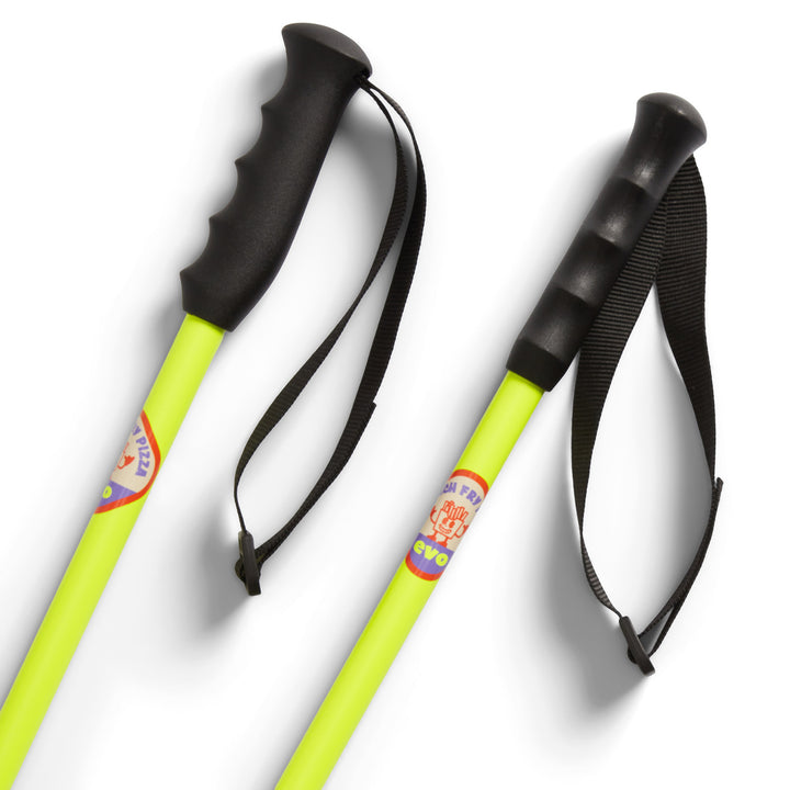 evo Lil Send'r Adjustable Ski Poles - Kids' French Fry Pizza