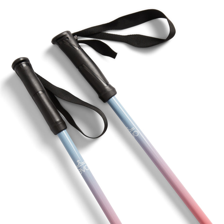 evo Merge Ski Poles Coral/Denim