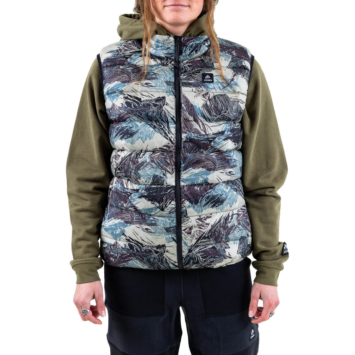 Jones Re-Up Down Recycled Vest - Men's Peak Camo