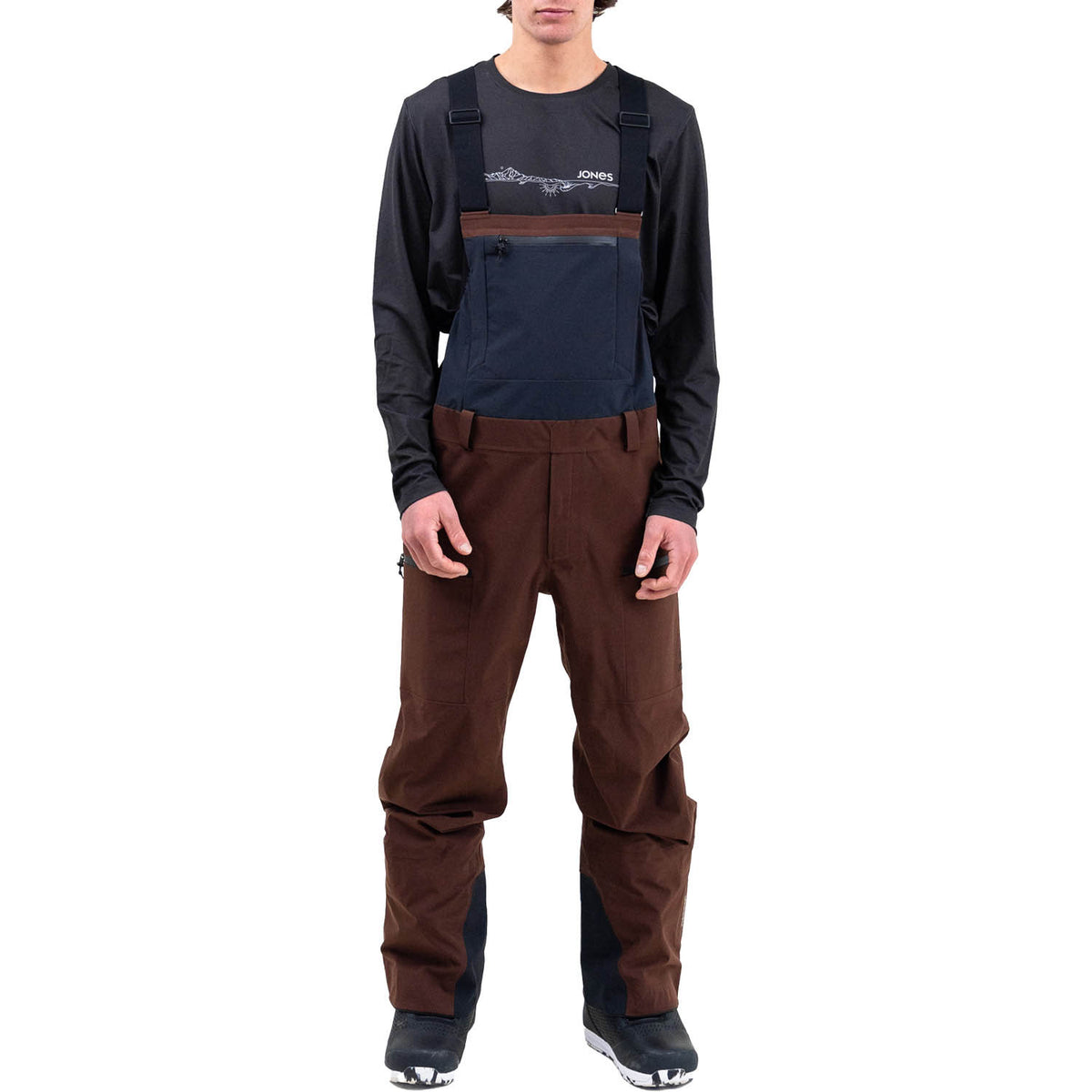 Jones Shralpinist Stretch Recycled Bibs - Men's Coffee Brown