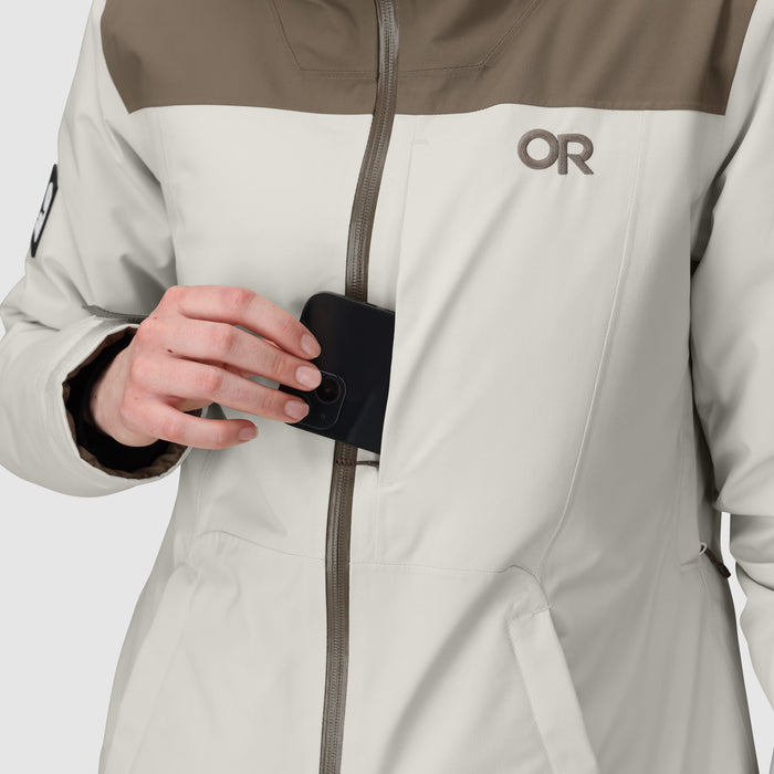 Outdoor Research Snowcrew Jacket - Women's Oyster/Sable