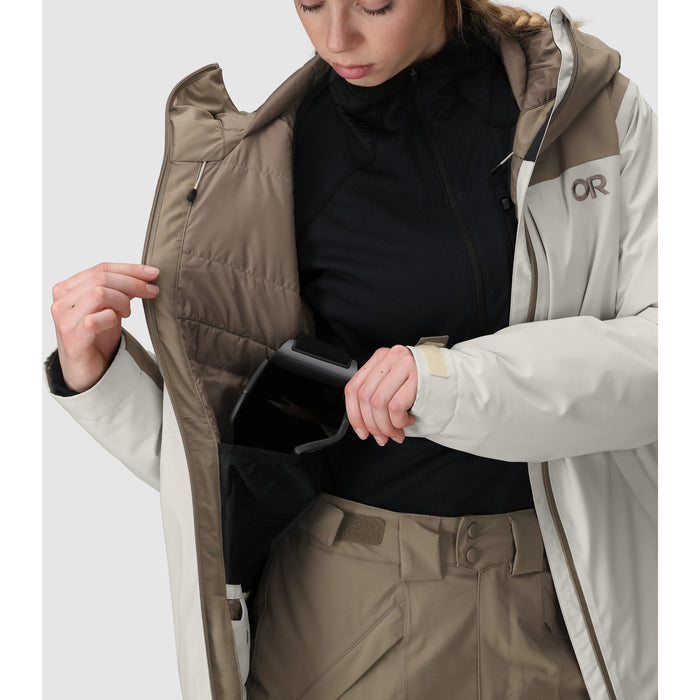 Outdoor Research Snowcrew Jacket - Women's Oyster/Sable