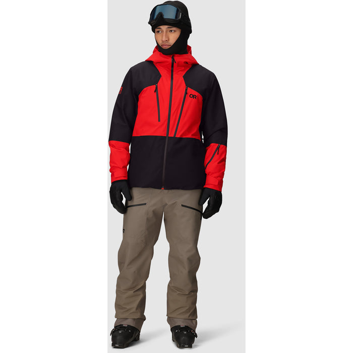 Outdoor Research Powderverse Jacket - Men's Lingonberry/Black