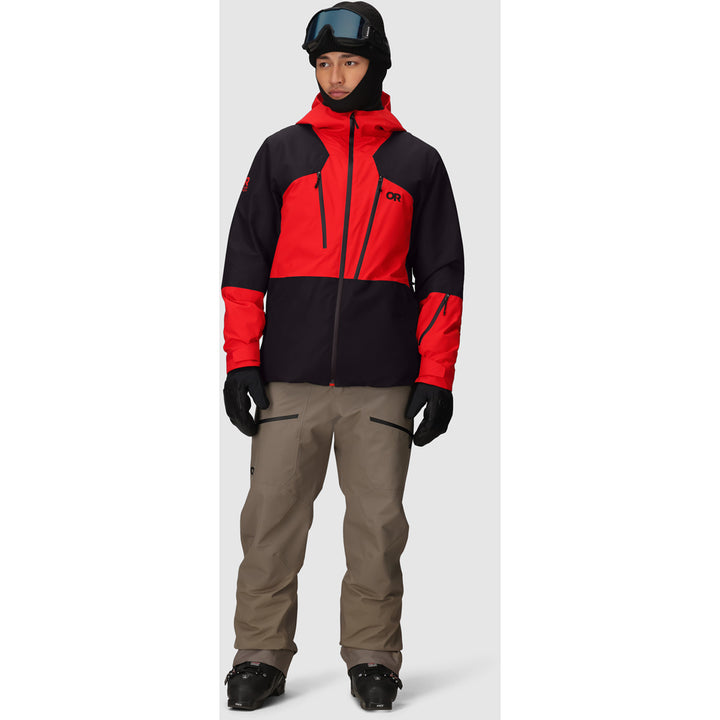 Outdoor Research Powderverse Jacket - Men's Lingonberry/Black