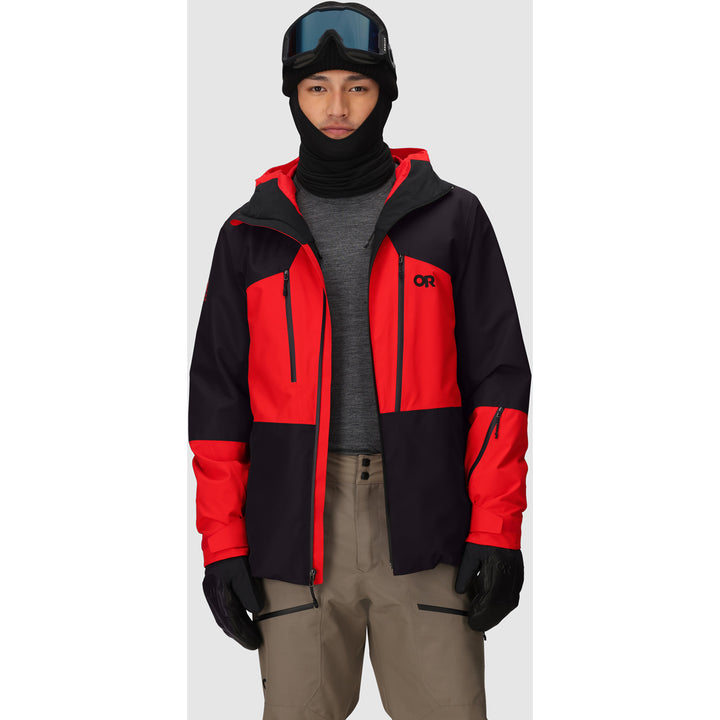 Outdoor Research Powderverse Jacket - Men's Lingonberry/Black