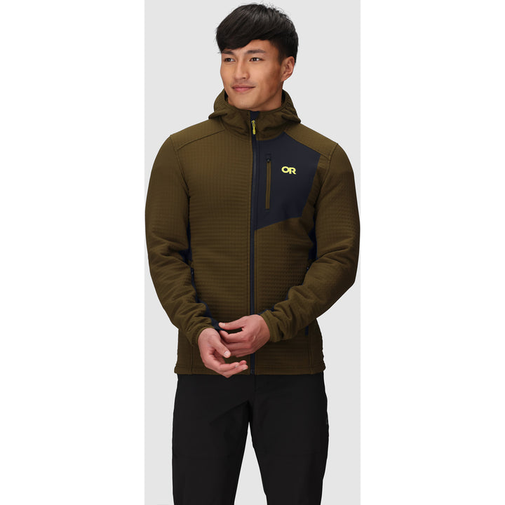 Outdoor Research Vigor Plus Fleece Hoodie - Men's Dark Olive/Black