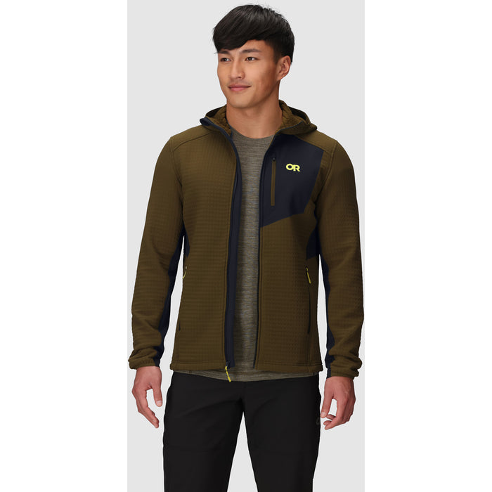 Outdoor Research Vigor Plus Fleece Hoodie - Men's Dark Olive/Black