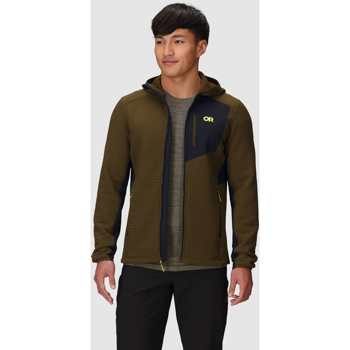 Outdoor Research Vigor Plus Fleece Hoodie - Men's Dark Olive/Black
