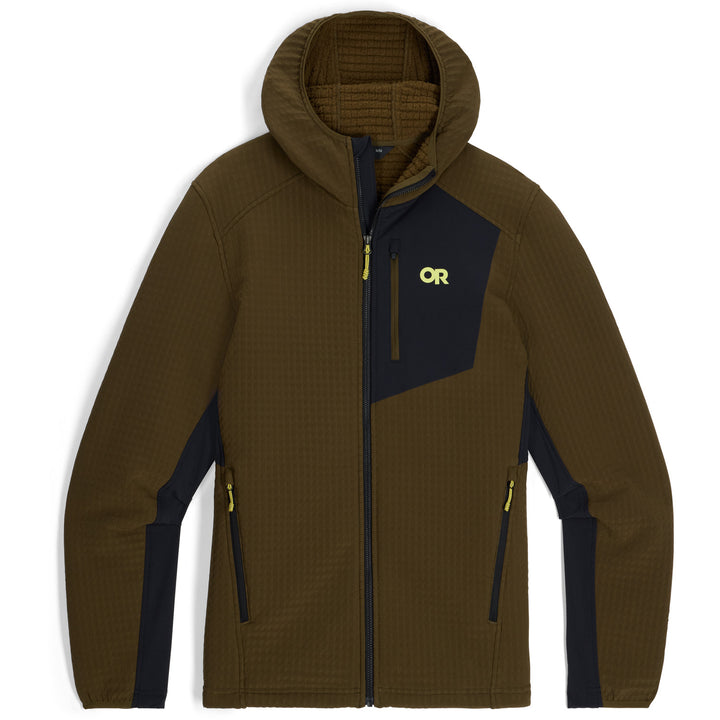 Outdoor Research Vigor Plus Fleece Hoodie - Men's Dark Olive/Black