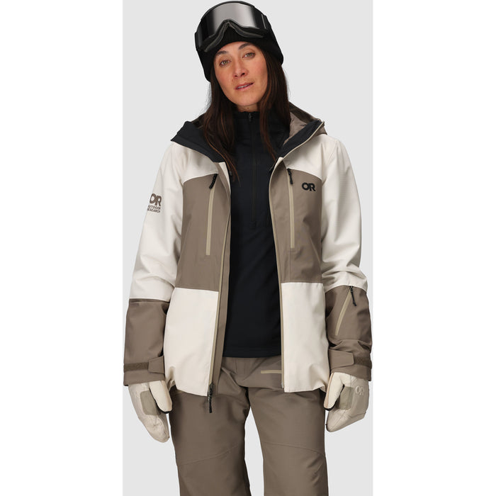 Outdoor Research Powderverse Jacket - Women's Oyster/Sable